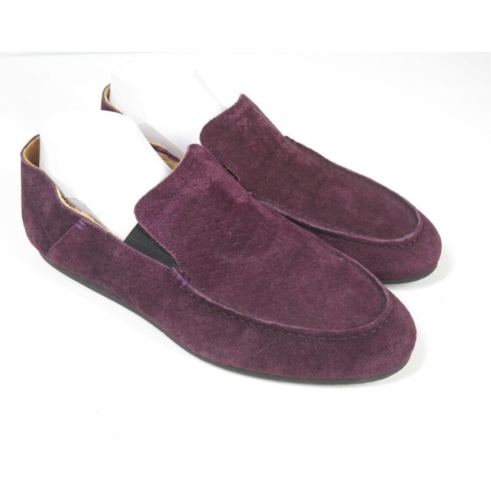 Neil Barrett Royal Purple Suede Loafers Leather Slip On Comfort Men 43 Size 10